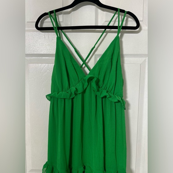 Flying Tomato Vibrant Green Strappy Maxi Dress - Picture 6 of 10